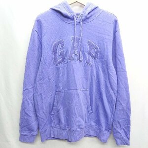 ◇ GAP ギャップ 長袖 パーカー サイズL パープル メンズ E