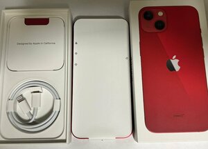 送料無料 新品同様 Apple 国内版 iPhone 13 128GB （PRODUCT）RED レッド SIM シム フリー ドコモ・au・ソフトバンク・海外使用OK おまけ付