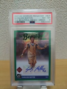 Panini Donruss Soccer 2021-2022 The Beautiful Game Buffon ブッフォン Italy 直筆サインカード PSA8