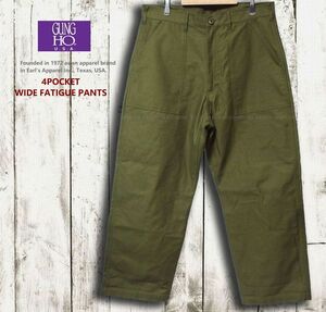 ■ 超美品 4POCKET WIDE FATIGUE PANTS GUNG HO ガンホー 4ポケットワイドファティーグ (L) ベイカーパンツ ■ 