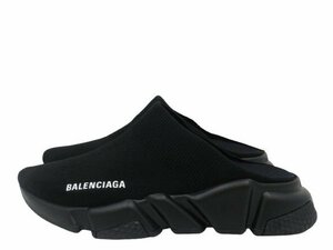 【美品】バレンシアガ スピードミュール サイズ37/23.0cm ブラック シューズ 靴 BALENCIAGA 箱付き 中古品[C157U879]