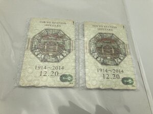 OK-423 新品 未使用品 JR東日本 東京駅開業100周年記念 Suica 2枚 セット TOKYO STATION 100 YEARS スイカ 交通系 ICカード 限定 台紙付き