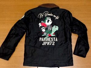 錦 PANDIESTA JAPAN N-1 パンダ[黒Mサイズ/パンディエスタ ジャパン 598859 熊猫浦島 TURTLE PANDIESTA ヘビーツイル デッキジャケット