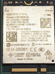 【送料無料】Quectel M.2 EM120R-GL 4G LTE CAT12 600Mbps ネットワーク モジュール カード ②