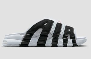 25cm US7 NIKE AIR MORE UPTEMPO SLIDE WHITE BLACK エアモアアップテンポ スライド サンダル モアテン ホワイト 黒 白 赤 96 FB7818-100