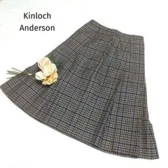 ☘Kinloch Anderson☘　千鳥格子　ウール　スコットランド製スカート