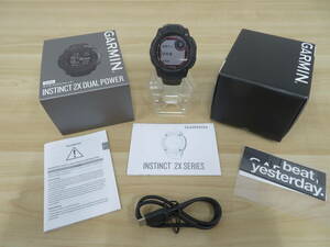 GARMIN ガーミン Instinct 2X Dual Power Tactical Edition Black 010-02805-72 タフネスGPS 時計 初期化簡易動作確認済 激安1円スタート