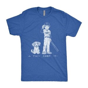 【XXLサイズ】MLBPAオフィシャル ドジャース 大谷翔平とデコピン Tシャツ コーイケルホンディエ Tシャツ Shohei&Dekopin T-Shirt