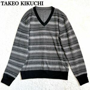 タケオキクチ TAKEO KIKUCHI ニット セーター 2 総柄 メンズ C52427-22