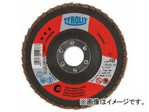 TYROLIT セラミックフラップディスク “セラボンド” 125mm ＃60 719800(7666209) 入数：10枚