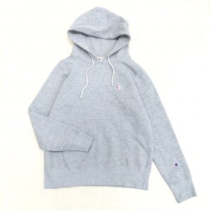 ●Champion チャンピオン ロゴ刺繍 スウェット パーカー LL グレー フーディ トレーナー XL 2L ゆったり 大きい レディース 女性用