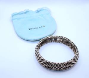 ☆アクセサリー☆TIFFANY＆Co. （ティファニー )☆サマセット メッシュ ブレスレット☆SL925☆『VRA-7』