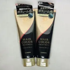 新品 アンファー スカルプD ボーテ ヘアカラートリートメント ブラック 2本