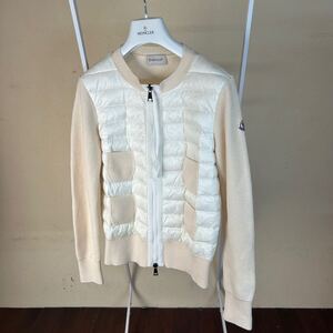 【美品】 MONCLER モンクレールダウンカーディガン　白系　XS