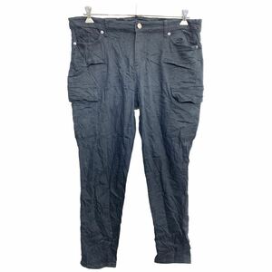 JOE FRESH デニムパンツ W38 ジョーフレッシュ レディース カーゴパンツ ビッグサイズ ブラック 古着卸 アメリカ仕入 2405-1011