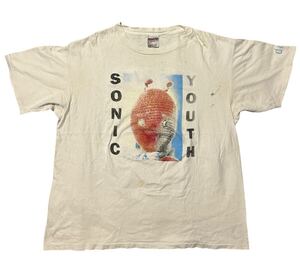 当時もの 90’s SONIC YOUTH dirty ONITA製 XL ヴィンテージTシャツ 音楽 ロック シングルステッチ