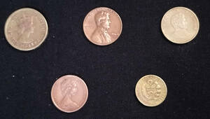 世界のvintageコイン５枚セット−３