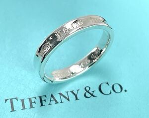 ★美品★ TIFFANY & Co. ティファニィー ナローリング・シルバー925 刻印 25号