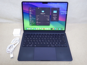 Kムま0635 Appleアップル MacBook Air (M2, 2022) A2681 Apple M2/メモリ24GB/SSD512GB 13.6インチ マックブック ノートパソコン