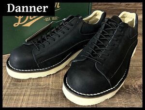 送無 新品 Danner ダナー D314110 ROCKFORD ロックフォード 本革 レザー ローカット ブーツ 短靴 シューズ ステッチダウン製法 黒 27.0 ④