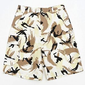 E05505 新品 KENZO/オーバーサイズ カーゴ ショートパンツ【サイズ：31】ベージュ カモフラージュ PRINTED CARGO SHORT ケンゾー 