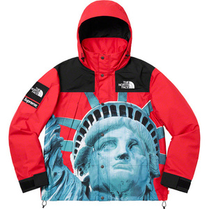 希少★新品本物【赤★M】The North Face Statue of Liberty Mountain Jacket ノース マウンテン 正規店購入 シュプリーム 入手困難 Supreme