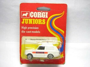 Corgi Junior #9 クラッシック レンジローバー POLICE　ブリスターパック付き ランドローバー社