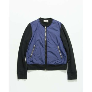 Acne STUDIOS ブルゾン アウター スウェット 切り返し ナイロン コットン メンズ 羽織 黒/紫 S m0002-08-022