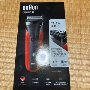 シリーズ3 300s-R （レッド）　新品未開封　ブラウン　ひげ剃り　シェーバー　BRAUN メンズ　電気シェーバー