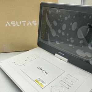 【一部未検品】ASUTAS ポータブルDVDプレーヤー 15.6インチ超大画面 1280*800 5000mAh大容量 充電式バッテリー ZC-06 /Y21957-B3