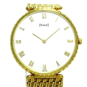 PIAGET(ピアジェ) 腕時計 - 8065P31V ボーイズ K18YG/金無垢 白