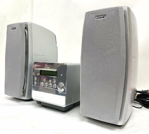 SONY ソニー パーソナルコンポーネントシステム CMT-AO1MD 省スペース CD-R/RW対応 CD MD カセットテープ フロントパネル 8.5kg 難あり