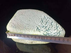 精品　白砂皮　翡翠原石　３.４９キロ