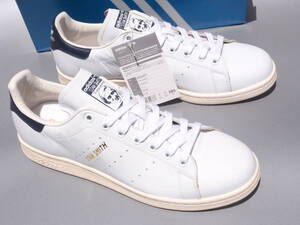 デッド!! 28.5cm 新品 2015年 adidas Originals STAN SMITH スタンスミス 白ｘ紺 天然皮革 レザー STANSMITH