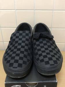 VANS ヴァンズ × N.HOOLYWOOD エヌハリウッド スリッポン ローカットスニーカー V98CL NH サイズUS9.5 27.5cm ブラック　FK