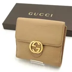 ✨未使用に近い✨　GUCCI ミニ財布　インターロッキング　GG エンボスロゴ