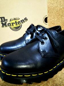 【Dr.MARTENS】ドクターマーチン 1461 ジギー 3ホールシューズ UK8 (27cm ) ZIGGY LEATHER OXFORD 3EYE SHOE ブラック 厚底【箱付き美品】