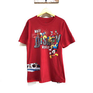 【980円スタート】USA 古着 ディズニー ミッキーマウス チップとデール キャラクター Tシャツ メンズM ディズニーランド 古着卸 BA0058