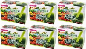 6箱　82種の野菜酵素フルーツ青汁3ｇ×25スティック。植物性乳酸菌入り。美味しく飲みやすい青汁です。健康、美容にお役立てください。