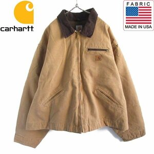 新品 00s carhartt デトロイト ジャケット CML 4XL キャメル 茶系 サンドストーン カーハート デッドストック ビンテージ D150-18-0010ZVW