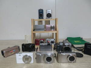 美品! SONY cyber-shot / RICOH CX2 / Canon IXY / CASIO EXILIM / FUJIFILM / Panasonic LUMIX 等 機種色々 計13台 室内保管品 