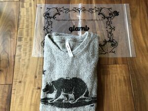 美品　glamb ベアTシャツ　パイル生地　サイズ1 日本製　身幅約50 着丈約64