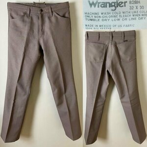 ★【激安 定価8,690円 メキシコ製】レア！ WRANGLER 82BH ラングラー スタプレパンツ（ランチャーパンツ）ブーツカット Ｗ32 L30 ブラウン