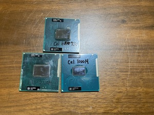 【動作確認済】CPU 3点セット Celeron B730/Celeron 1000M/Core i3 2330M