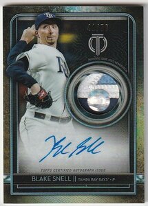 2020 TOPPS TRIBUTE Blake Snell Patch Auto #/50 2018 & 2023 サイヤング賞受賞 DODGERS 移籍