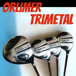 激レア オリマー ORLIMER TRIMETAL hip Ti 9.5° TRIMETALⅡ15°/19°/21° ドライバー＆フェアウェイウッド 4本セット カバー付き