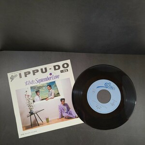 S1196LL 昭和レトロ EP レコード 一風堂 IPPU-DO 土屋 昌巳 すみれSeptember Love ルナティック・シャドウズ 