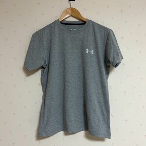 UNDER ARMOUR アンダーアーマー 半袖 コットン SMサイズ グレー