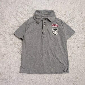 【1円スタート】babyGAP　ベビーギャップ　 半袖　 ポロシャツ　90cm　グレー　ベビー　子供服