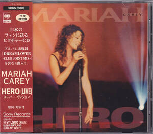 CD マライア・キャリー - HERO (LIVE) スーパー・ヴィジョン - 帯付き SRCS-6969 ピクチャーCD MARIAH CAREY